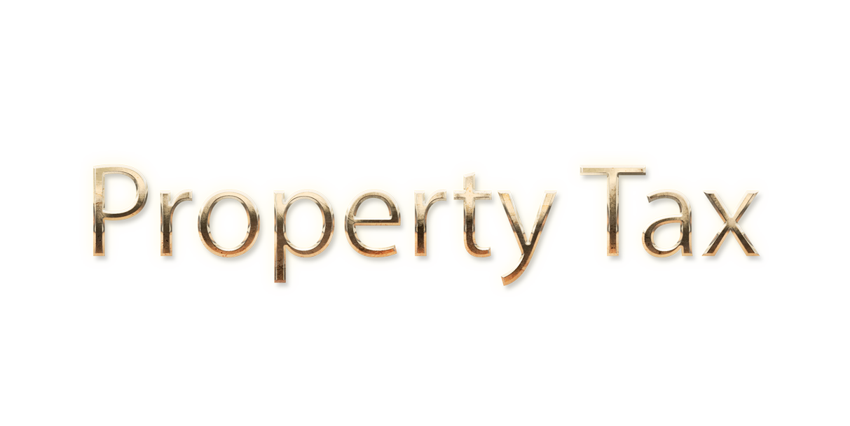 WORD PROPERTY TAX gold text typography PNG images free